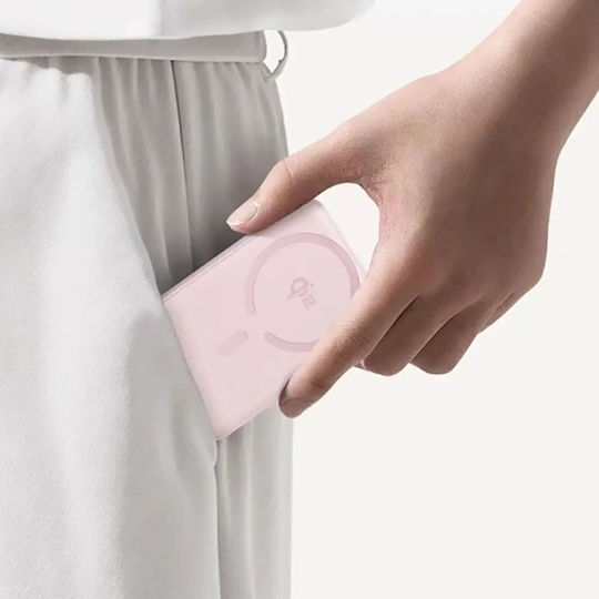 Baseus Enerfill FM12 QI2 MagSafe Power Bank 10000mAh 22.5W with USB-C Port Pink view 3
