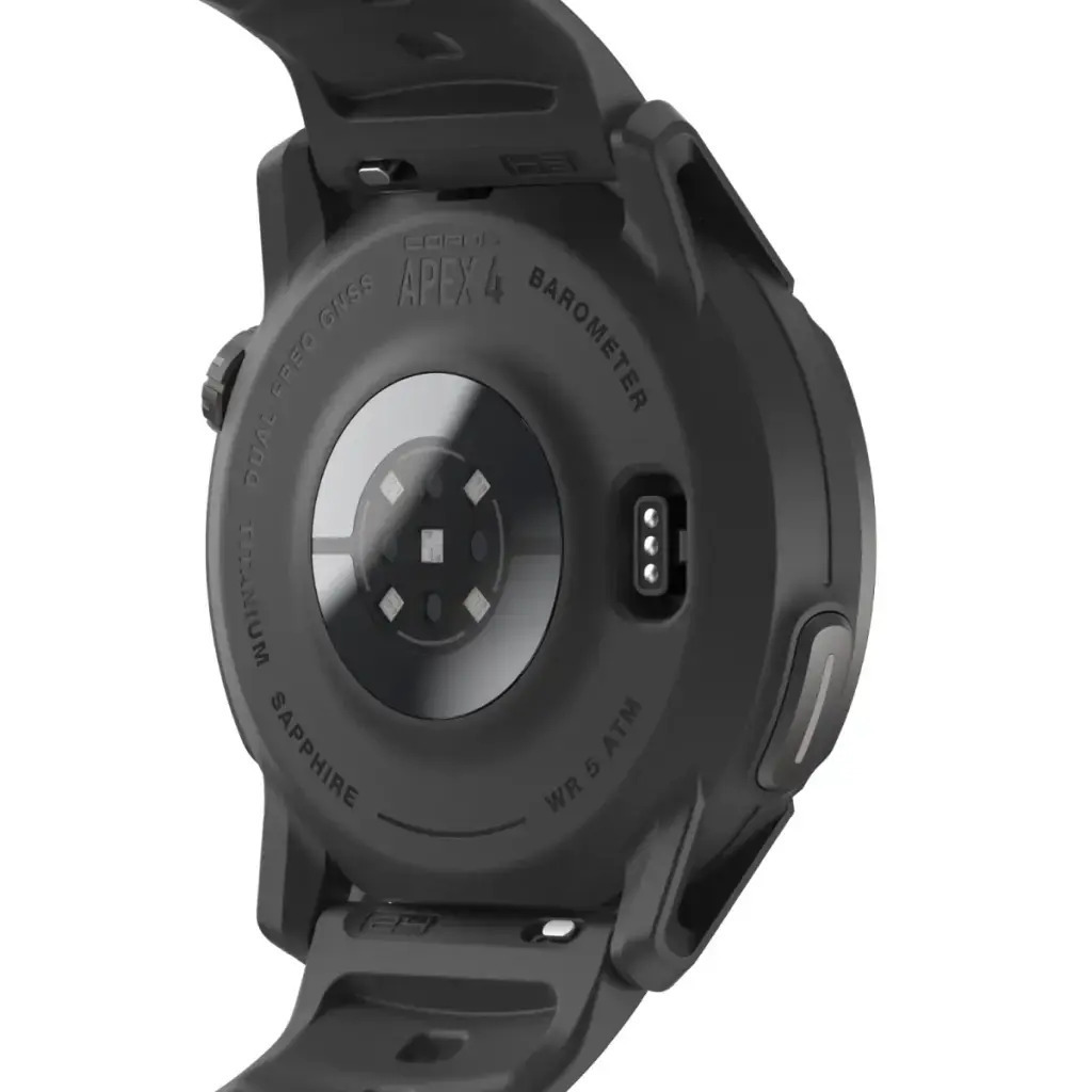 Coros Apex 4 Titanium 42mm Waterproof Smartwatch with Heart Rate Monitor (Black) view 3