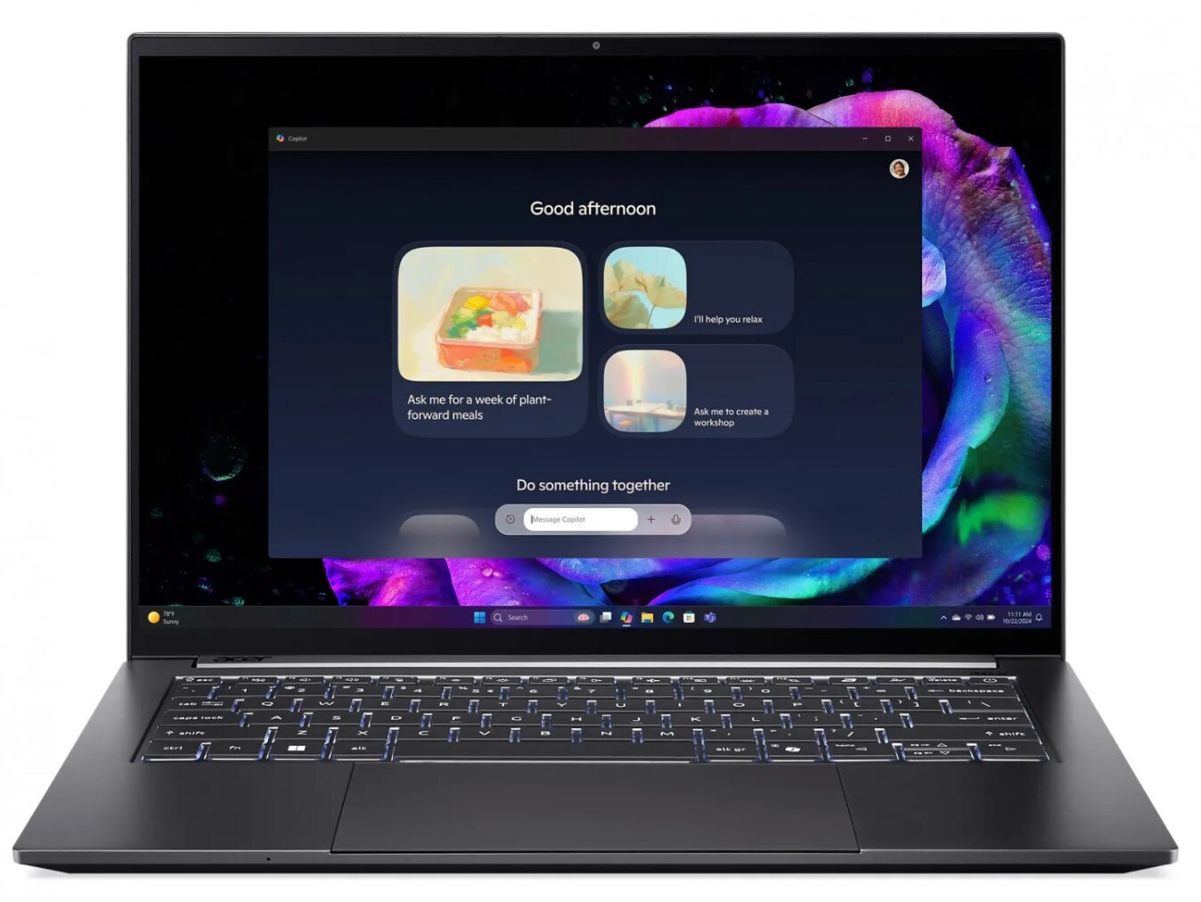 Acer Swift X 14" (Ultra 9-285H/32GB/1.0TB SSD/GeForce RTX 5060/W11 Home) (US Keyboard) view 2