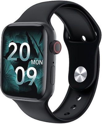 8 Pro 45mm Smartwatch with Heart Rate Monitor (Black)