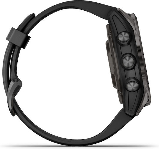 Garmin epix Pro Sapphire Edition Titanium Waterproof Smartwatch with Heart Rate Monitor (Carbon Gray DLC Titanium with Black) view 4
