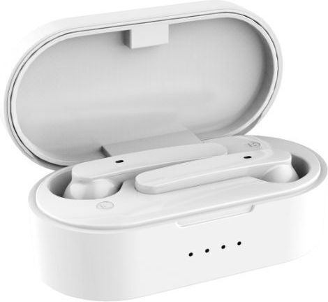 Akai Proffesional BTE-J10 In-ear Bluetooth Handsfree Earphones with Charging Case White view 2