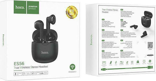 Hoco ES56 Scout Earbud Bluetooth Handsfree Earphones with Charging Case Black Ansicht 5