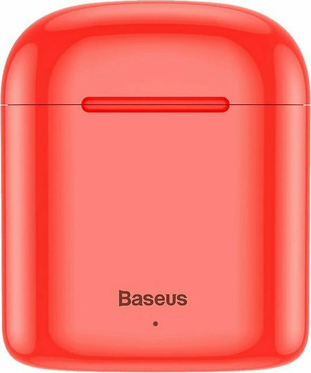 Baseus Encok W09 In-ear Bluetooth Handsfree Earphones with Sweat Resistance and Charging Case Red vue 6