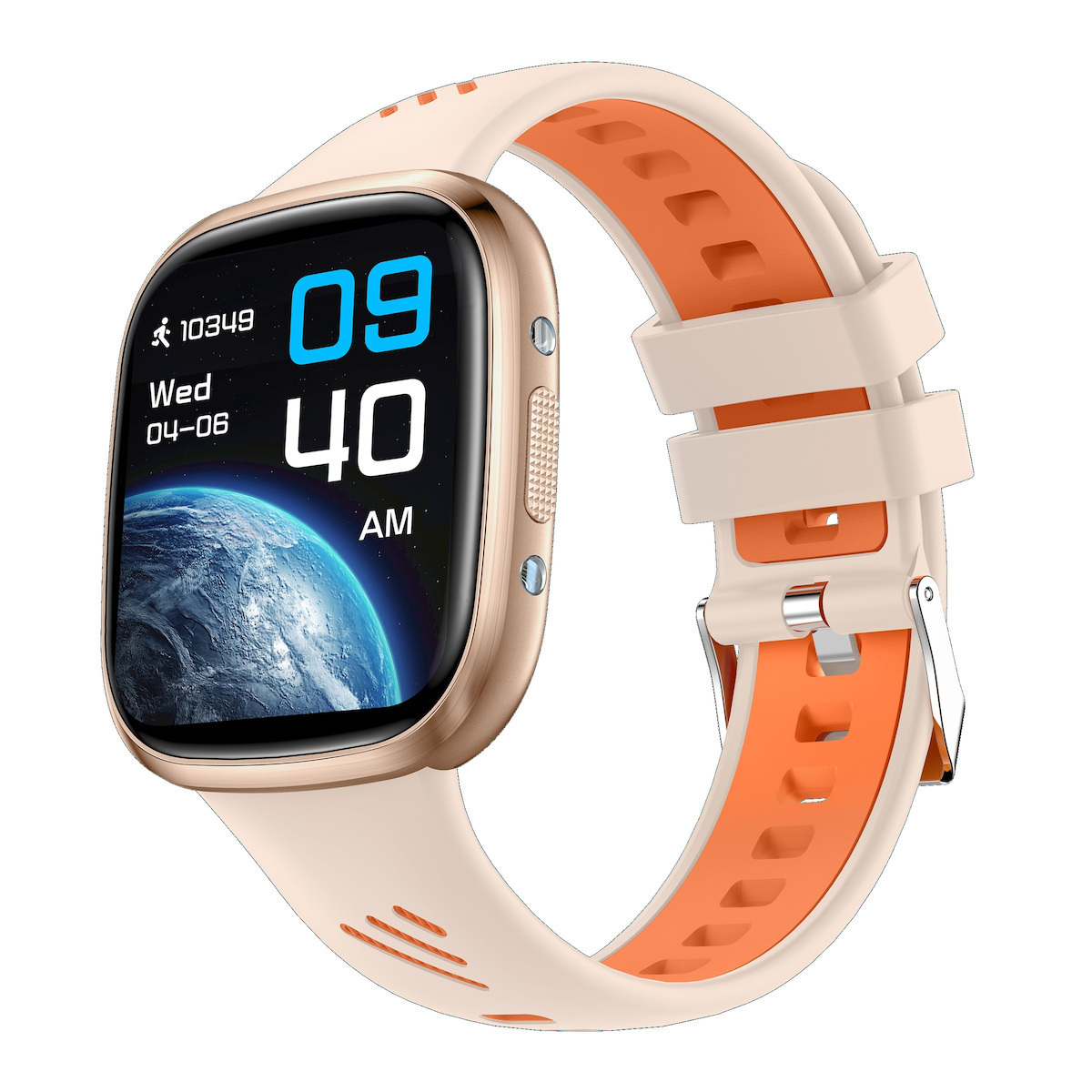 36mm Waterproof Smartwatch with Heart Rate Monitor Gold vue 2
