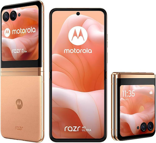 Motorola Razr 40 Ultra 5G Dual SIM (8GB/256GB) Peach Fuzz view 2