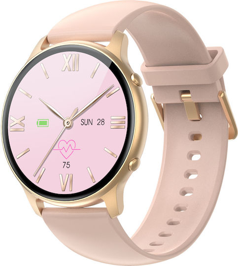 Lifex Collection Smartwatch Idealstore 1.28 Inch Touch Screen Call Message Social Media Notifications Sleep Monitoring Blood Pressure Multi-sport Pedometer Ip67 Alarm Android-ios Long Battery Gold Edition view 1