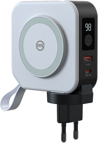 Mobile Origin Power Bank 10000mAh with USB-A Port and USB-C Port White