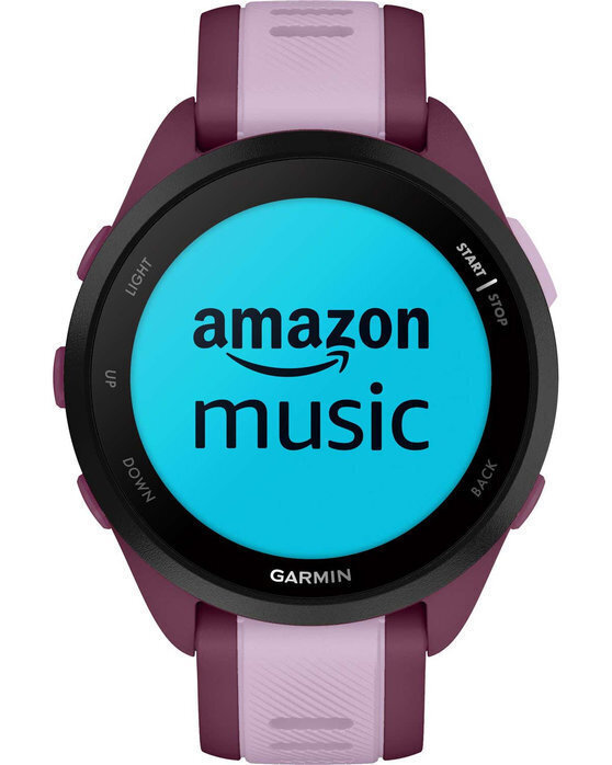 Garmin Forerunner 165 Music 43mm Waterproof Smartwatch with Heart Rate Monitor (Berry/Lilac) view 5