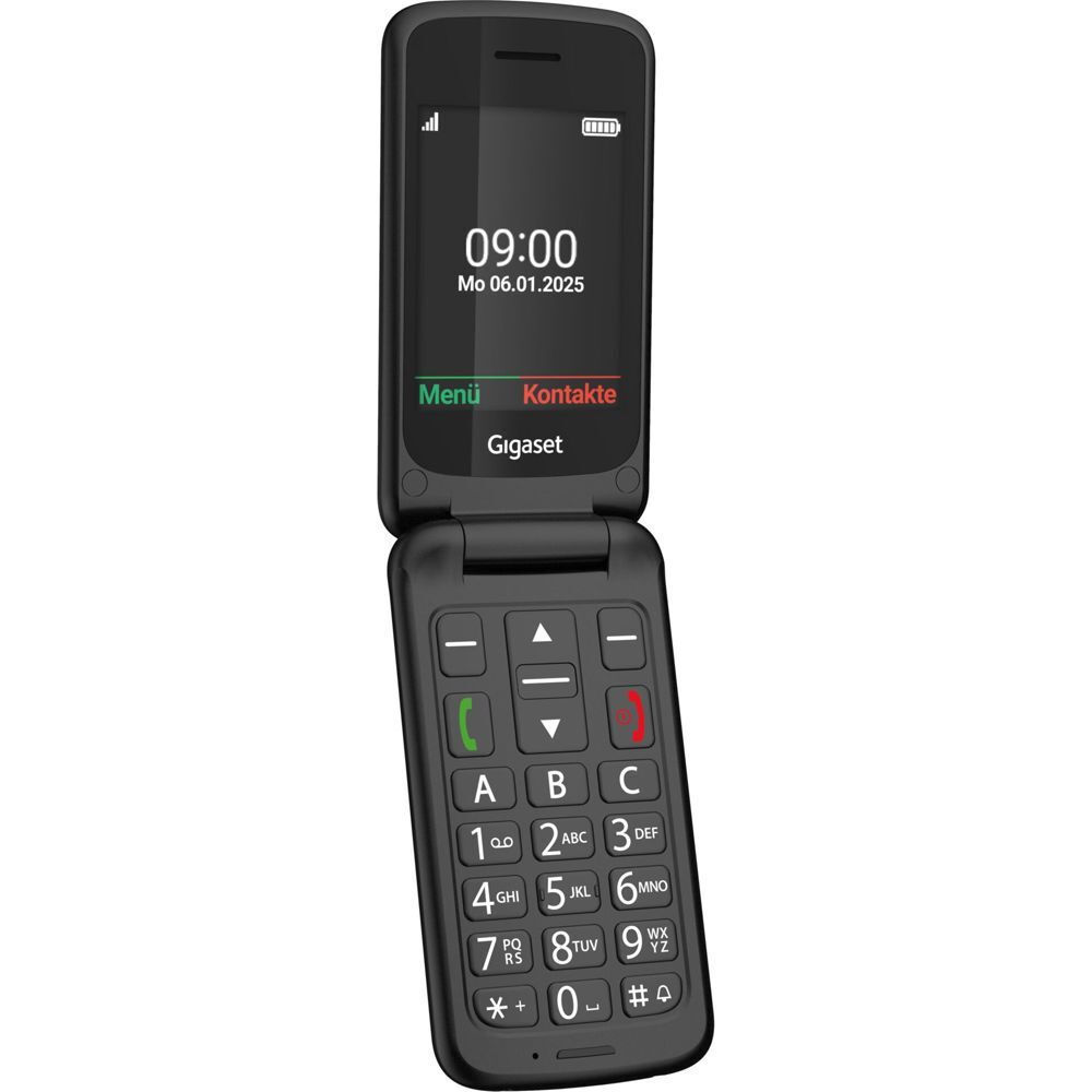 Gigaset GL595 Single SIM Mobile with Large Buttons Black view 1