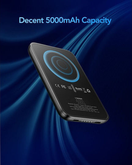 Veger Tiny MagSafe Power Bank 5000mAh 20W with USB-C Port Black view 7