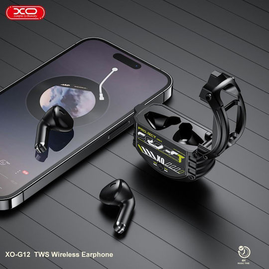 XO G12 TWS In-ear Bluetooth Handsfree Earphones with Charging Case Black view 5