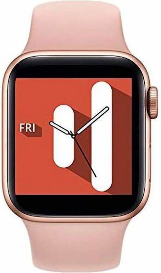 Smartwatch with Heart Rate Monitor (Pink) vista 4