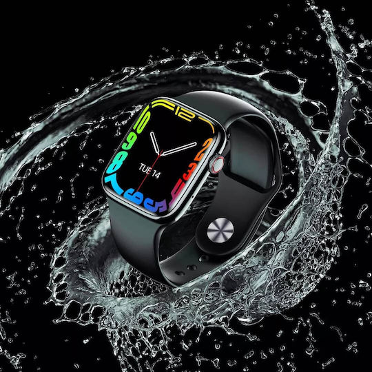 DT NO.1 DT7 MAX 38mm Smartwatch with Heart Rate Monitor (Black) view 7