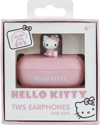 OTL Hello Kitty 3D Character In-ear Bluetooth Handsfree Earphones with Charging Case Pink view 5