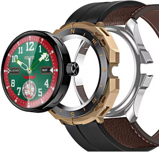 BlitzWolf BW-AT3 Smartwatch with Heart Rate Monitor (Brown) Ansicht 4