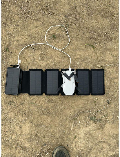 Sandberg Solar 6 Panel Solar Power Bank 20000mAh 7.5W with 2 USB-A Ports and USB-C Port Black view 5