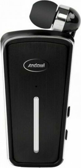 Andowl Q-E80 In-ear Bluetooth Handsfree Earphone Lapel Black view 1