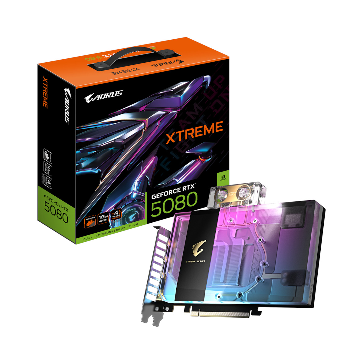 Gigabyte GeForce RTX 5080 16GB GDDR7 Xtreme Waterforce WB Graphics Card GV-N5080AORUSX WB-16GD