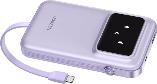 Ugreen Uno Power Bank 10000mAh 30W with USB-A Port and USB-C Port Power Delivery Purple view 7