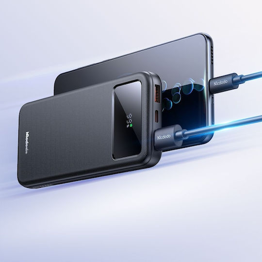 Mcdodo MC-4220 Power Bank 10000mAh 22.5W with 2 USB-A Ports and USB-C Port Black view 7