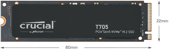 Crucial T705 SSD 1TB M.2 Type with PCI Express 5.0 Connection PS5 Compatible CT1000T705SSD3 vista 4