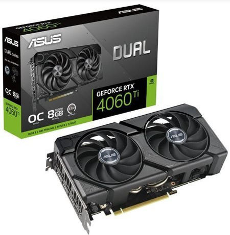 Asus GeForce RTX 4060 Ti 8GB GDDR6 Dual Evo OC Graphics Card view 9