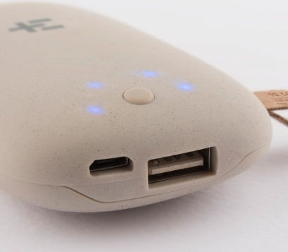 Terra Nation Pureva Medium Power Bank 5200mAh with USB-A Port Beige vue 2