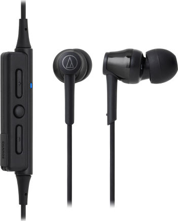 Audio Technica ATH-CKR35BT In-ear Bluetooth Handsfree Earphones Black view 2