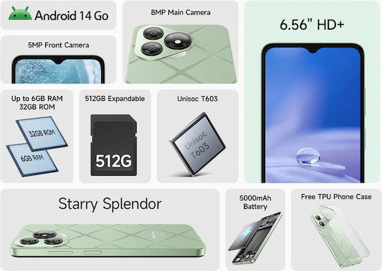 Ulefone Note 19 Dual SIM (3GB/32GB) Stellar Black view 2