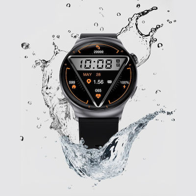 NO.1 DT4 Mate 45mm Smartwatch with Heart Rate Monitor (Black) view 5