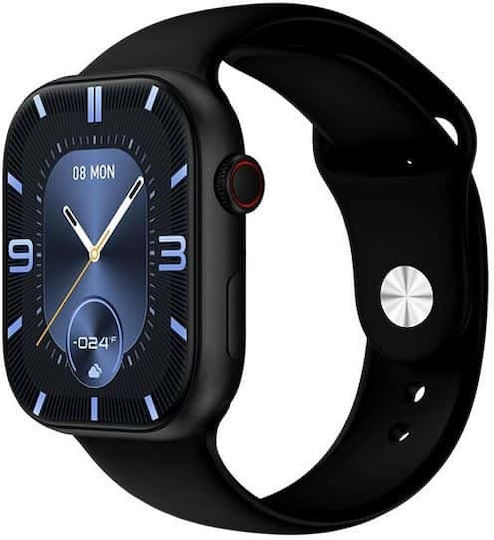 HW9 pro2 Smartwatch with Heart Rate Monitor (Black)