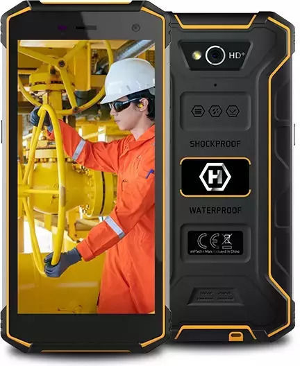 Hammer Energy 2 Eco Extreme Pack Dual SIM (3GB/32GB) Resistant Smartphone Black / Orange vue 2