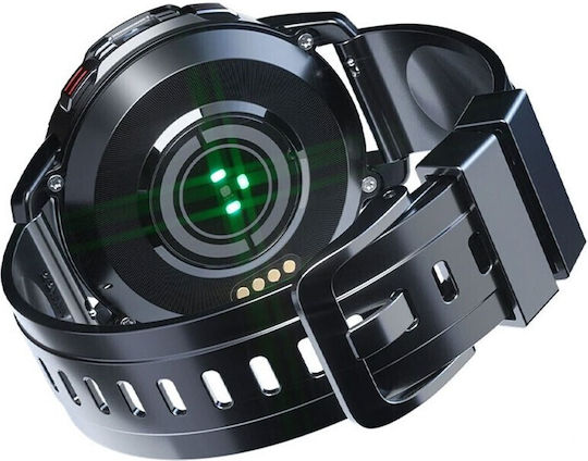Lokmat APPLLP7 Stainless Steel 50mm Waterproof Smartwatch with Heart Rate Monitor (Black) view 2