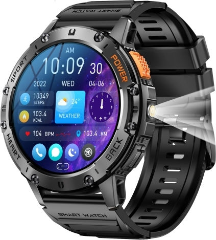 Lemfo K65 Smartwatch with Heart Rate Monitor (Black)