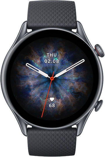 Amazfit GTR 3 Pro Aluminium Waterproof Smartwatch with Heart Rate Monitor (Infinite Black)