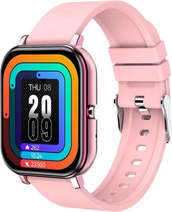 H10 1.69 Inch Screen Bluetooth Call Smart Watch Support Heart Rate Blood Pressure/sleep Monitoring Color Pink