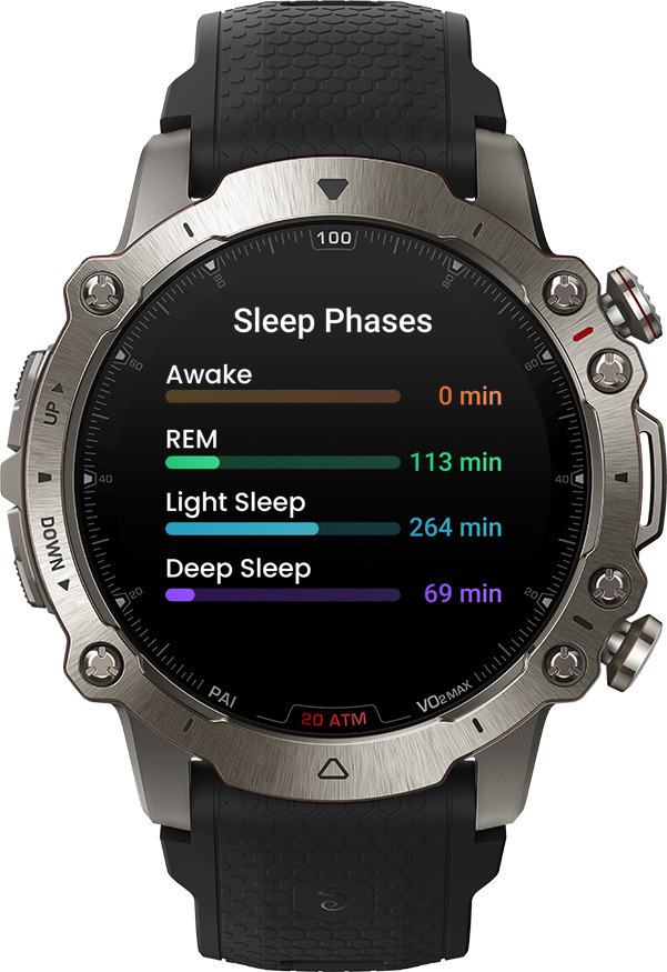 Amazfit Falcon Titanium Waterproof Smartwatch with Heart Rate Monitor (Supersonic Black)