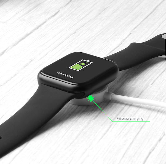 K90 45mm Smartwatch with Heart Rate Monitor (Black) view 4