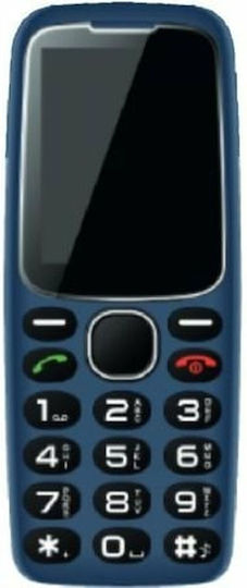 Daewoo DW8001BL Dual SIM (32MB) Mobile with Large Buttons Blue view 1
