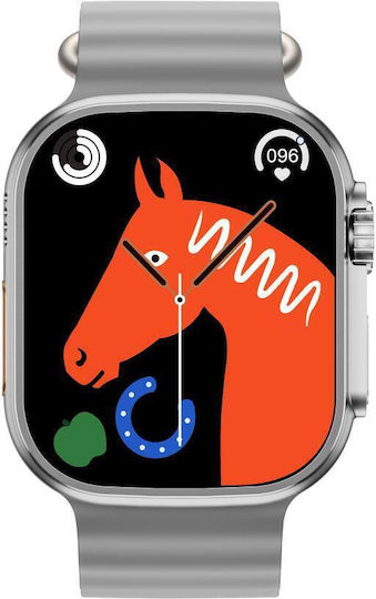 XO M8 Pro Smartwatch with Heart Rate Monitor (Silver) view 2