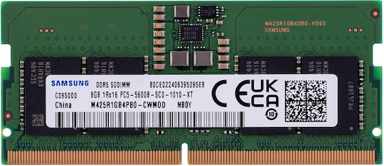 Samsung 8GB DDR5 RAM with 5600 Speed for Laptop (M425R1GB4BB0-CWM)