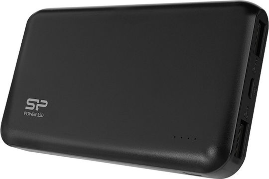 Silicon Power S100 Power Bank 10000mAh with 2 USB-A Ports Black view 2