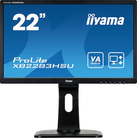 Iiyama ProLite XB2283HSU-B1DP VA Monitor 21.5" FHD 1920x1080 with Response Time 5ms GTG