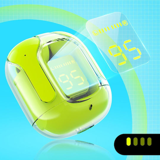 Acefast T6 In-ear Bluetooth Handsfree Earphones with Sweat Resistance and Charging Case Youth Green view 9