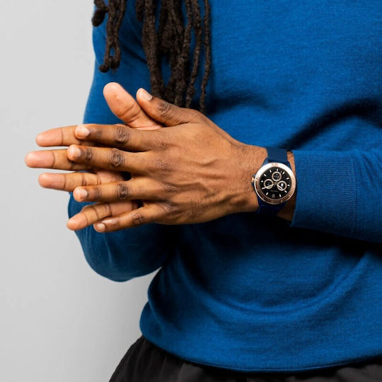 Harry Lime Aluminium 46mm Smartwatch with Heart Rate Monitor (Blue) view 6