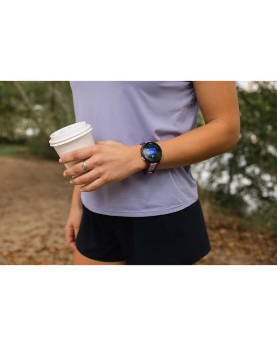 Garmin Forerunner 165 Music 43mm Waterproof Smartwatch with Heart Rate Monitor (Berry/Lilac) view 2