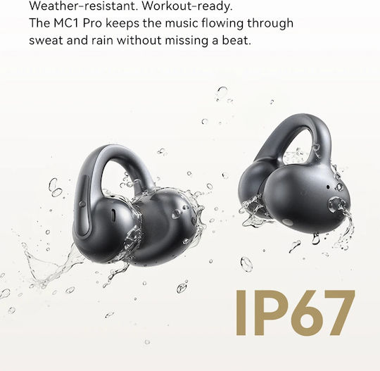 Baseus Bowie MC1 Pro Open Ear Bluetooth Handsfree Earphones with Sweat Resistance and Charging Case Black view 8