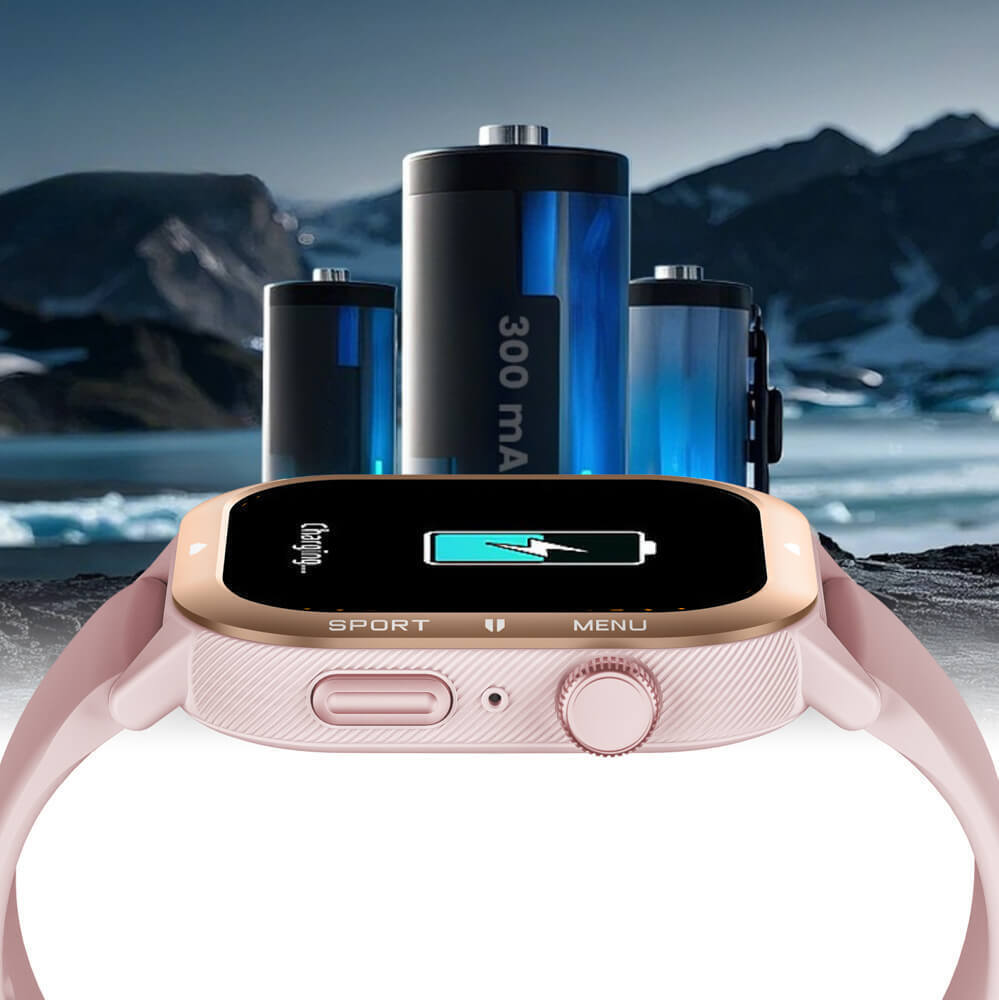 inSPORTline Melagra 43mm Smartwatch with Heart Rate Monitor Pink vue 8