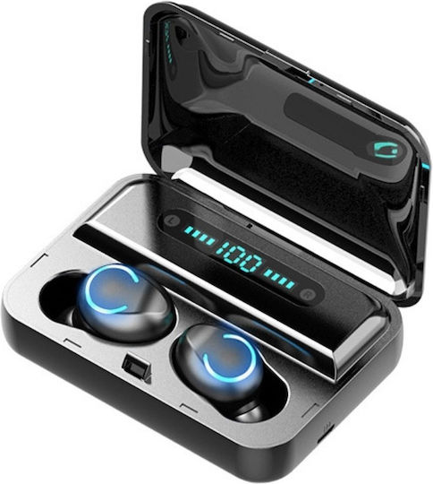 Remax Stereo Wireless True Stereo TWS-43 Earbud Bluetooth Handsfree Earphones with Charging Case Black